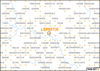 map of La Partie