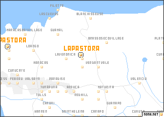 map of La Pastora