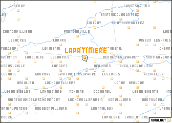 map of La Patinière