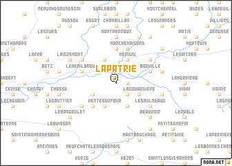 map of La Patrie