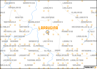 map of La Paugina