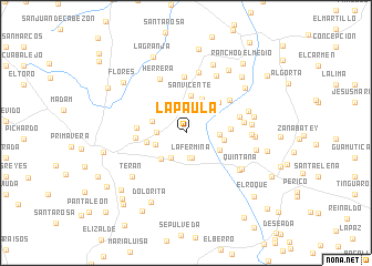 map of La Paula