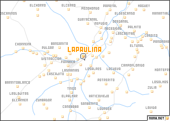 map of La Paulina