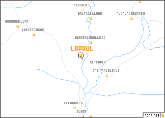map of La Paúl