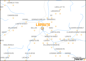 map of La Paute