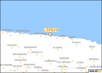 map of La Pava