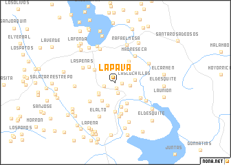 map of La Pava