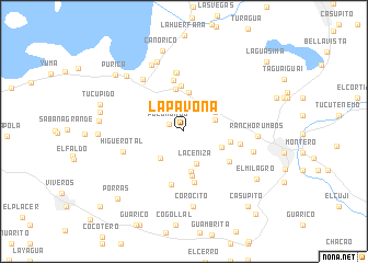 map of La Pavona