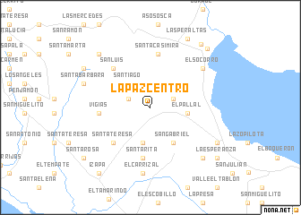 map of La Paz Centro