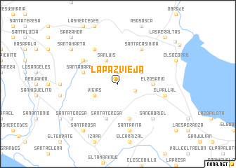 map of La Paz Vieja