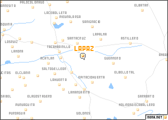 map of La Paz