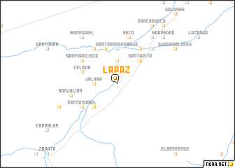 map of La Paz