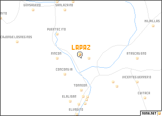 map of La Paz