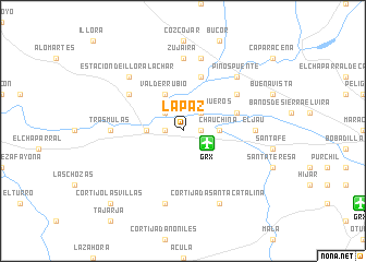 map of La Paz