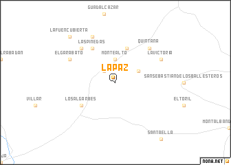 map of La Paz