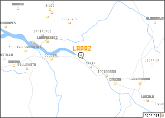 map of La Paz