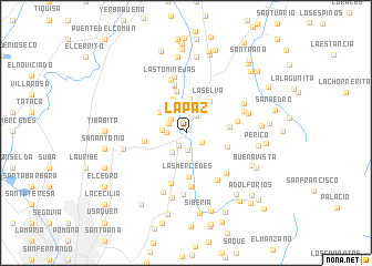 map of La Paz
