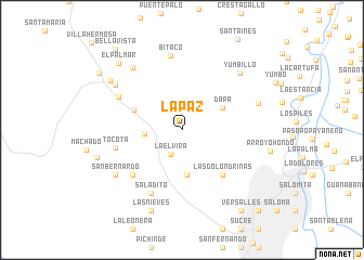 map of La Paz