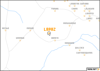 map of La Paz
