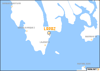 map of La Paz