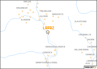 map of La Paz