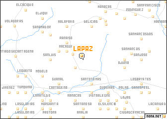 map of La Paz