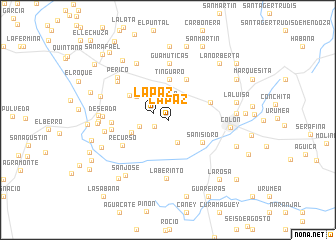 map of La Paz