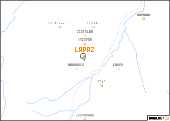 map of La Paz