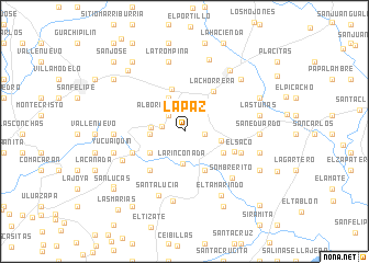 map of La Paz