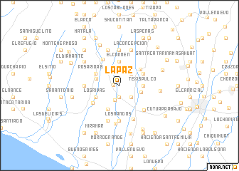 map of La Paz