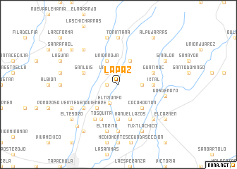 map of La Paz