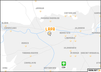map of Lapa