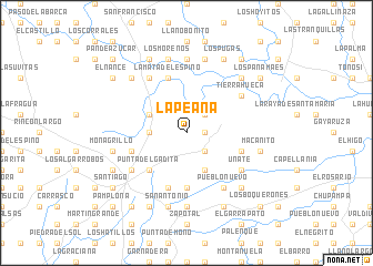 map of La Peana