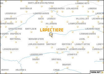 map of La Pectière