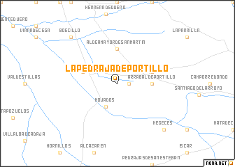 map of La Pedraja de Portillo