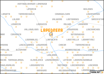 map of La Pedrera