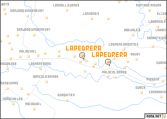 map of La Pedrera