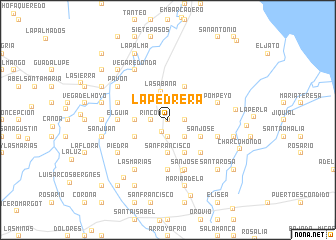 map of La Pedrera