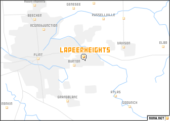 map of Lapeer Heights