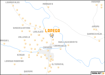 map of La Pega