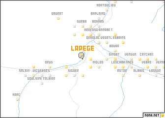 map of Lapège