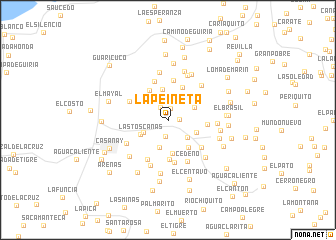 map of La Peineta