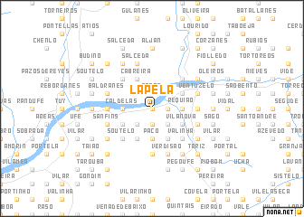 map of Lapela