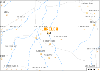 map of La Pelea