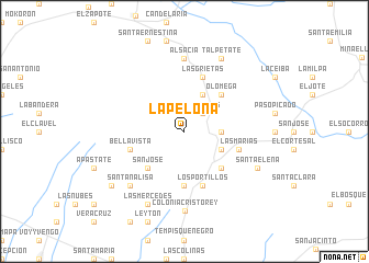 map of La Pelona