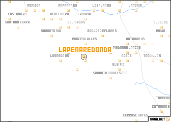 map of La Peña Redonda
