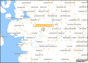 map of La Peña Suay