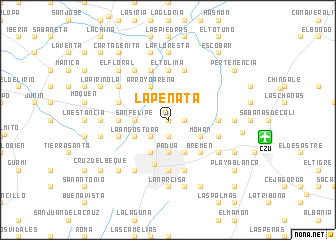 map of La Peñata