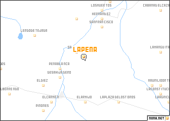 map of La Peña