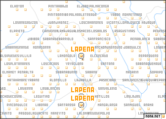map of La Peña
